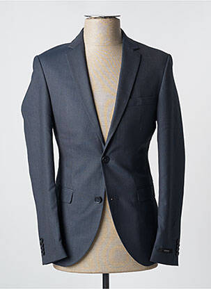 Blazer tissage chiné bleu JACK & JONES homme