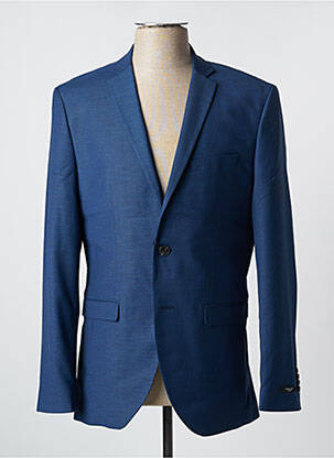Blazer tissage chiné bleu JACK & JONES homme