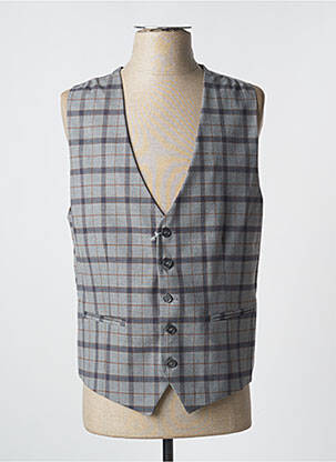 Gilet sans manche tissage chiné gris PRIMO EMPORIO homme