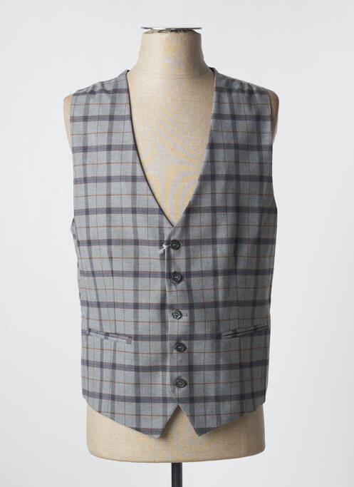 Gilet sans manche tissage chiné gris PRIMO EMPORIO homme