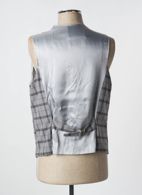 Gilet sans manche tissage chiné gris PRIMO EMPORIO homme