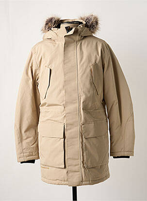 Parka manches longues a capuche beige JACK & JONES homme