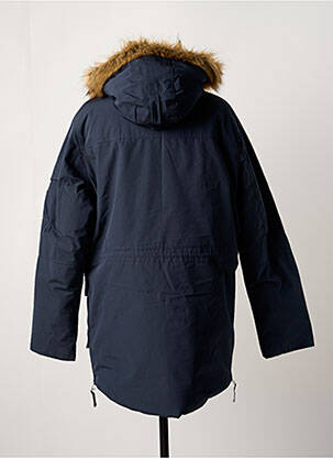 Parka manches longues a capuche bleu JACK & JONES homme
