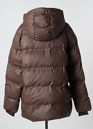 Doudoune poches a capuche marron ICHI femme