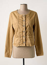 Veste casual col rond beige CREAM femme
