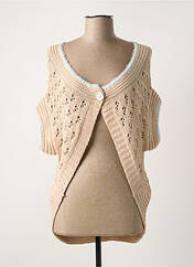 Gilet manches courtes beige ELISA CAVALETTI pour femme seconde vue