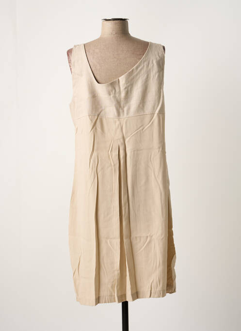 Robe mi-longue beige ELISA CAVALETTI pour femme