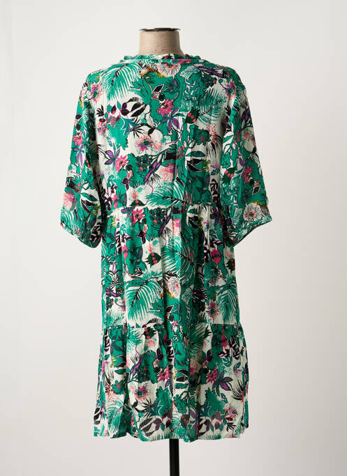 Robe mi-longue vert IKKS pour femme