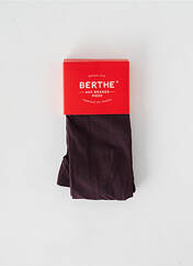 Collants marron BERTHE AUX GRANDS PIEDS pour femme seconde vue