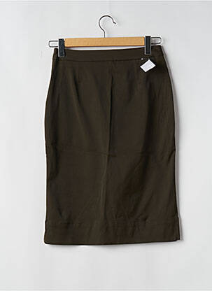 Jupe mi-longue stretch vert CIMARRON femme