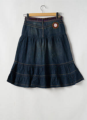 Jupe mi-longue taille normale bleu TAKE TWO femme