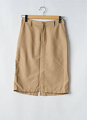 Jupe mi-longue taille normale beige BE YOU K femme