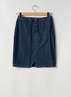 Jupe mi-longue taille normale bleu TEDDY SMITH femme