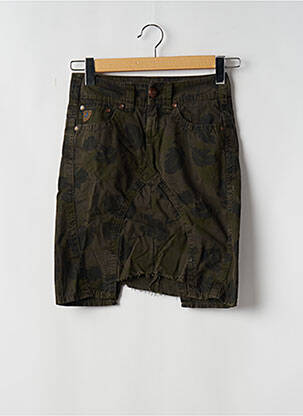 Jupe courte poches vert LOIS femme