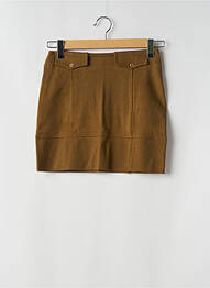 Jupe courte taille normale marron CHIPIE femme