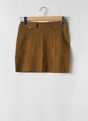 Jupe courte taille normale marron CHIPIE femme