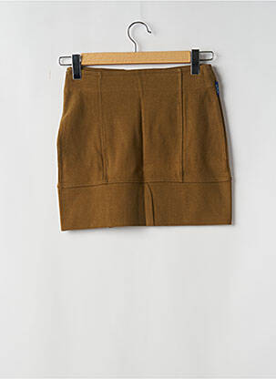 Jupe courte taille normale marron CHIPIE femme