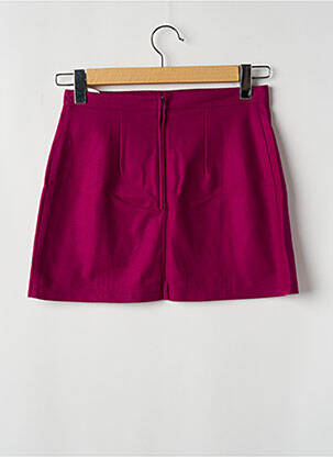 Jupe courte fermeture zippée au dos violet TIM BARGEOT femme