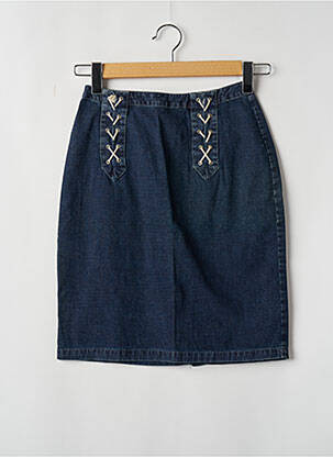 Jupe mi-longue taille normale bleu TEDDY SMITH femme