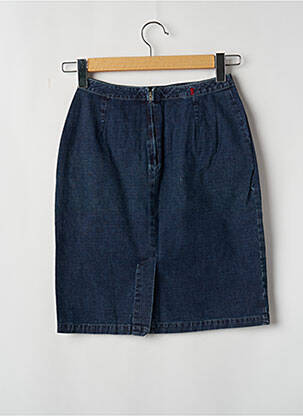 Jupe mi-longue taille normale bleu TEDDY SMITH femme