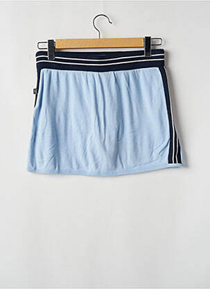 Mini-jupe coupe droite bleu FRANKLIN MARSHALL femme