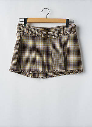 Mini-jupe taille basse beige GURU femme