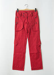 Pantalon cargo coupe droite taille basse rouge BE YOU K femme