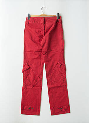Pantalon cargo coupe droite taille basse rouge BE YOU K femme
