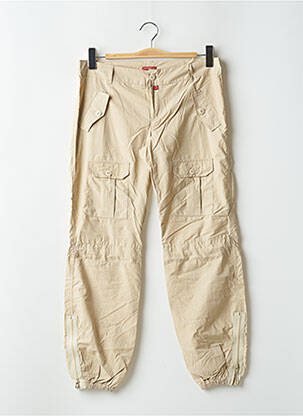 Pantalon cargo tissage popeline taille normale beige BE YOU K femme