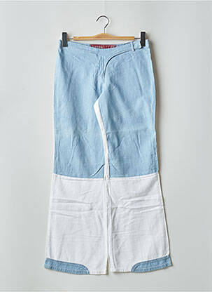 Jean coupe flare taille basse taille basse bleu CHEYENNE femme
