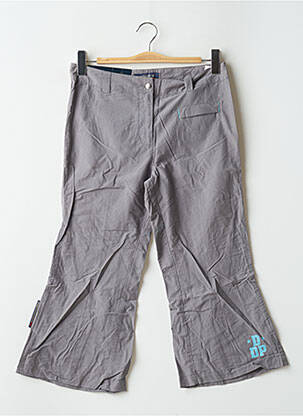 Pantacourt coupe droite taille normale gris DDP femme