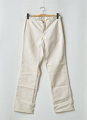 Pantalon droit fermeture zippée sous rabat boutonné taille normale beige DICKIES femme