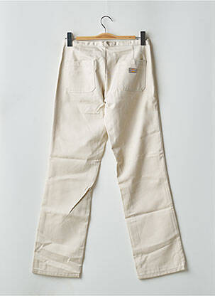 Pantalon droit fermeture zippée sous rabat boutonné taille normale beige DICKIES femme