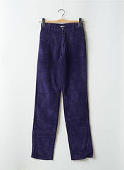 Pantalon droit violet CASAGRANDE pour femme seconde vue