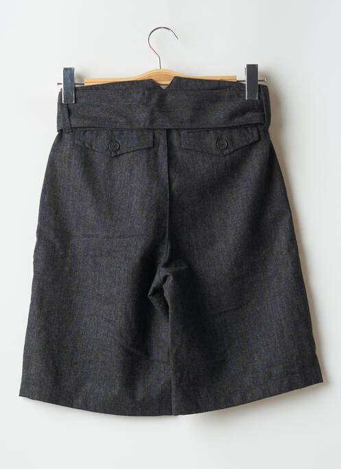 Bermuda taille haute taille haute gris AEM'KEI femme