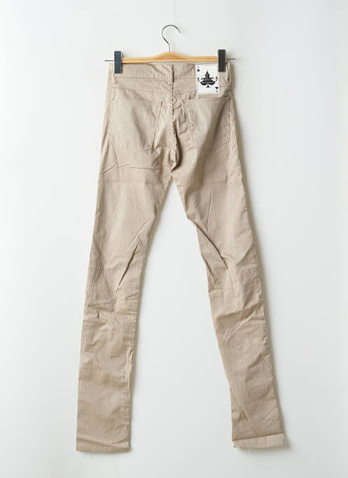 Pantalon slim beige HELLS BELLS pour femme