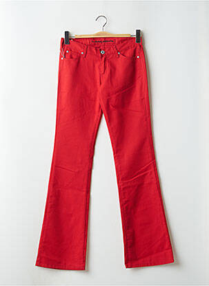 Pantalon flare stretch taille basse rouge LA BRIGADA INTERNACIONAL femme