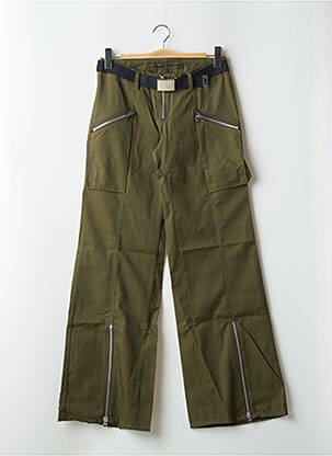 Pantalon flare taille haute taille haute vert LA BRIGADA INTERNACIONAL femme