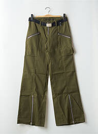 Pantalon flare taille haute taille haute vert LA BRIGADA INTERNACIONAL femme