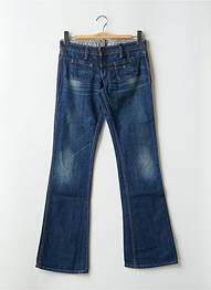 Jeans bootcut stretch taille basse bleu MELTIN'POT femme