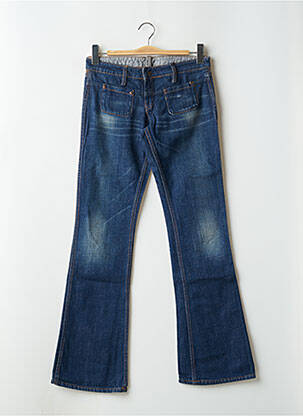 Jeans bootcut stretch taille basse bleu MELTIN'POT femme
