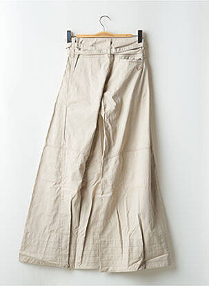 Pantalon flare taille à pinces taille haute beige ROXY femme