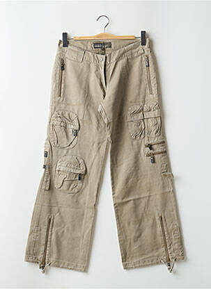Pantalon cargo coupe droite taille normale vert RWD femme