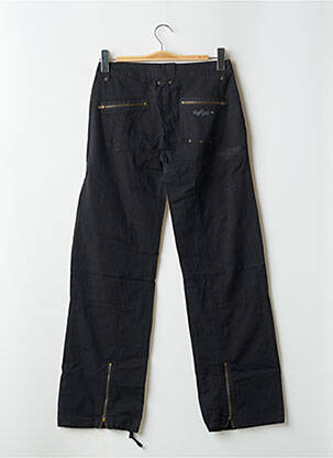 Pantalon cargo coupe droite taille normale noir TWO ANGLE femme