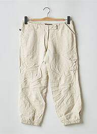 Pantalon cargo taille basse taille basse beige SESSUN femme
