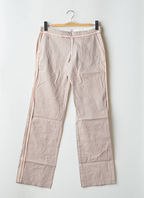 Pantalon flare fermeture zippée sous rabat avec crochet taille normale rose LADY SOUL femme