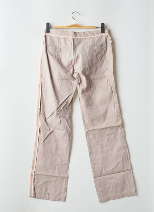 Pantalon flare fermeture zippée sous rabat avec crochet taille normale rose LADY SOUL femme