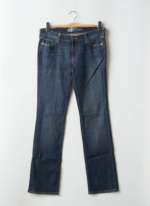 Jeans coupe droite stretch taille normale bleu RWD femme