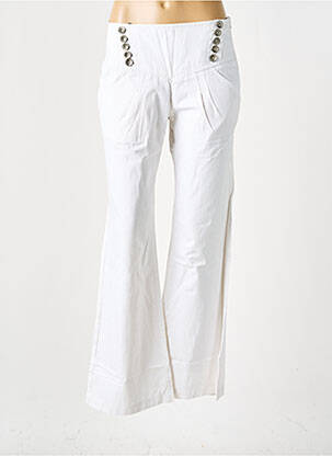 Pantalon droit taille normale taille normale blanc FREEMAN T.PORTER femme