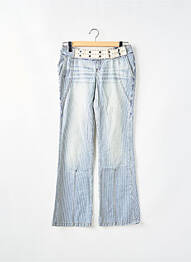 Pantalon droit taille normale taille normale bleu TEDDY SMITH femme
